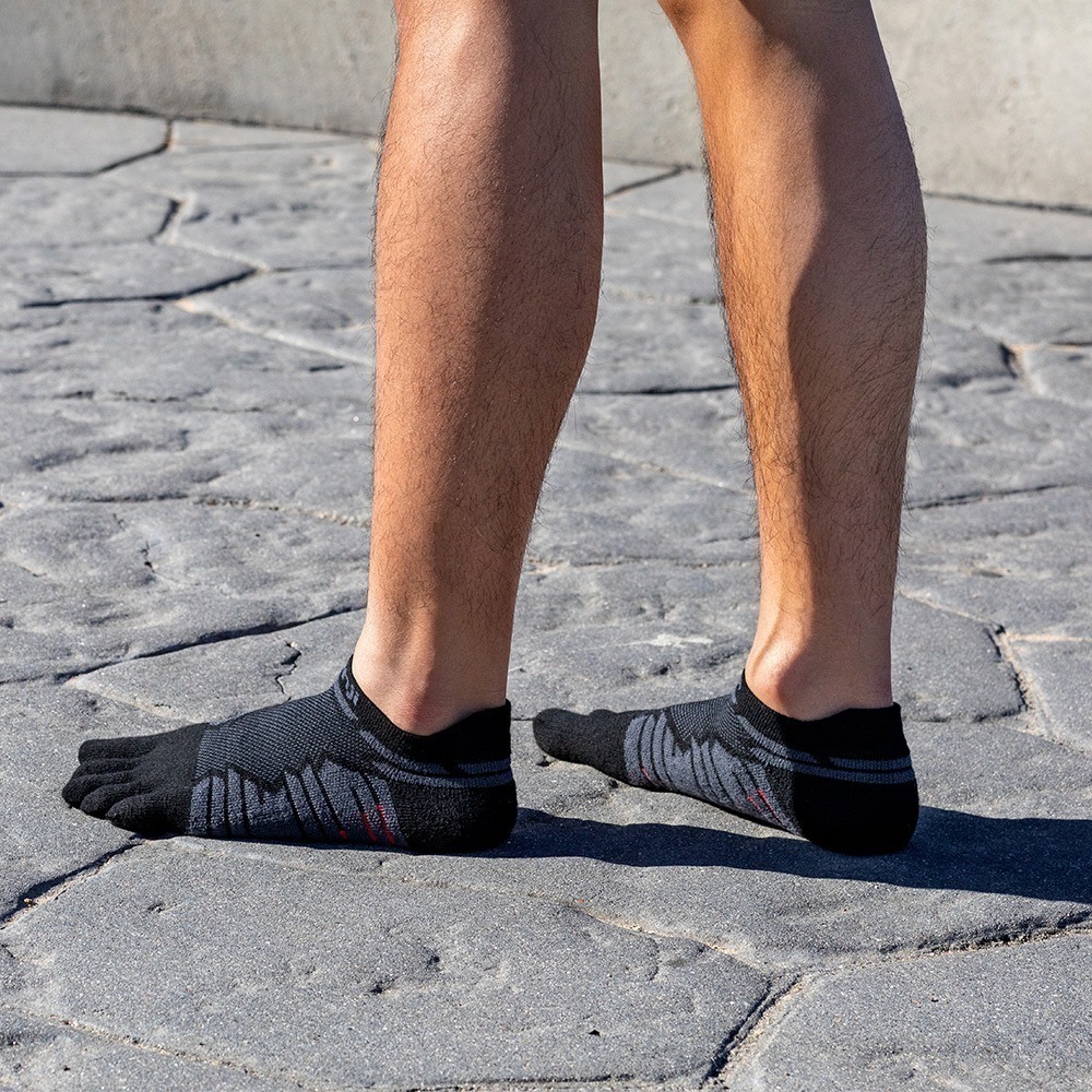 【injinji】Ultra Run終極系列五趾隱形襪(碳黑) - NAA6595 | 五趾襪 隱形襪 馬拉松襪 中性款-細節圖6