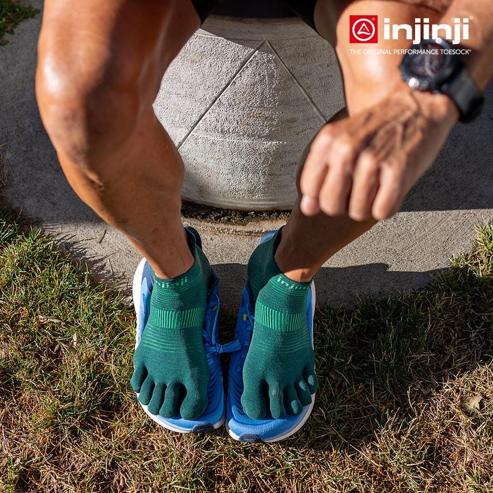 【injinji】Run輕量吸排五趾隱形襪NX (翡翠綠) - NAA1345 | COOLMAX 快乾襪 吸濕排汗 輕-細節圖3