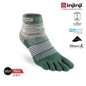 【injinji】女 Trail野跑避震吸排五趾短襪(海藻綠) - WAA38 | 厚底防震 運動員推薦 吸濕排汗-規格圖3