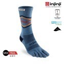 【injinji】Trail野跑避震吸排五趾中筒襪FX (湖泊藍) - NAA375 | 吸濕排汗 厚底防震 防腳底水泡-規格圖5