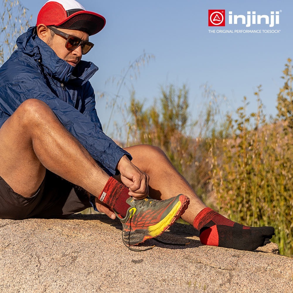 【injinji】Trail野跑避震吸排五趾短襪 (流星) - NAA36 | 厚底防震 運動員推薦 吸濕排汗 五趾襪-細節圖4