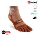 【injinji】Trail野跑避震吸排五趾短襪 (胡桃木) - NAA36 | 厚底防震 運動員推薦 吸濕排汗-規格圖2