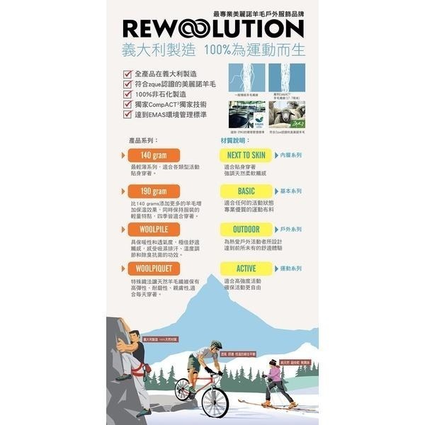 【Rewoolution】女 WIKI 190g長袖T恤 [碳灰] 羊毛衣 登山必備 吸濕排汗| WC70394-細節圖4