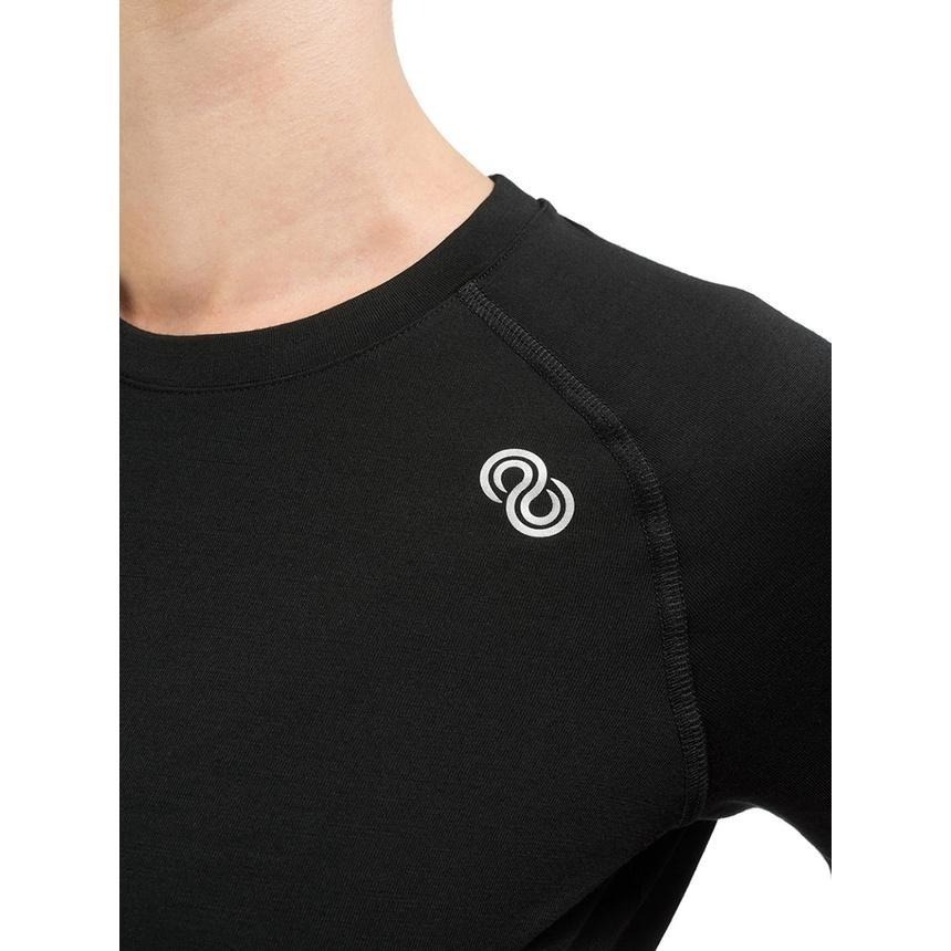 【Rewoolution】女 ALI 190g短袖T恤 (黑色)羊毛衣 T恤 登山必備 吸濕排汗|WC502 95-細節圖4