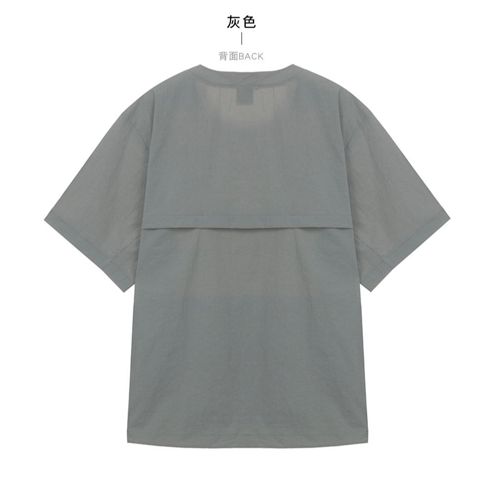 【nau】 SUMER ACT短袖上衣(2色)-透氣 防潑水 防棉感短袖上衣|DB1NC501|1NUTSM4912-細節圖6