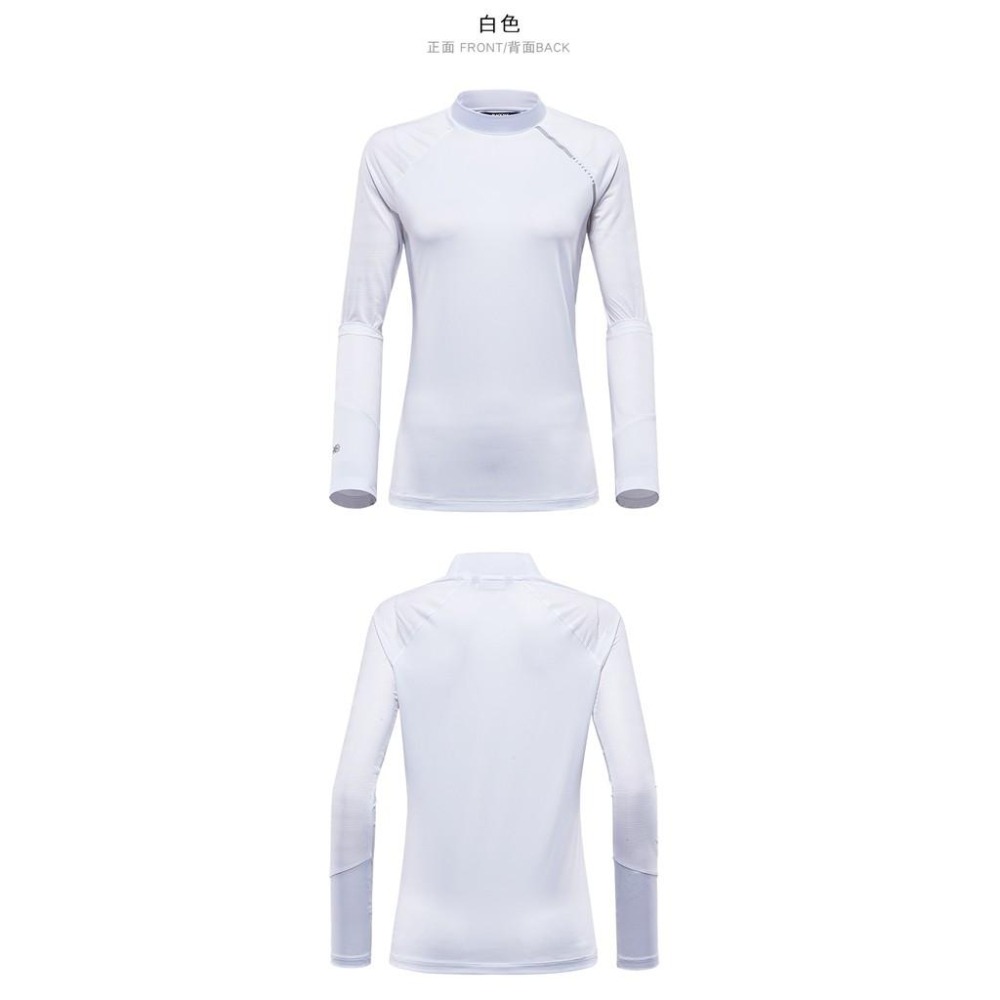 【BLACKYAK】女 COOL涼感長袖上衣(粉紅/白色/黑色) T恤 涼感 長袖 內層 上衣 |BYAB1WC703-細節圖3