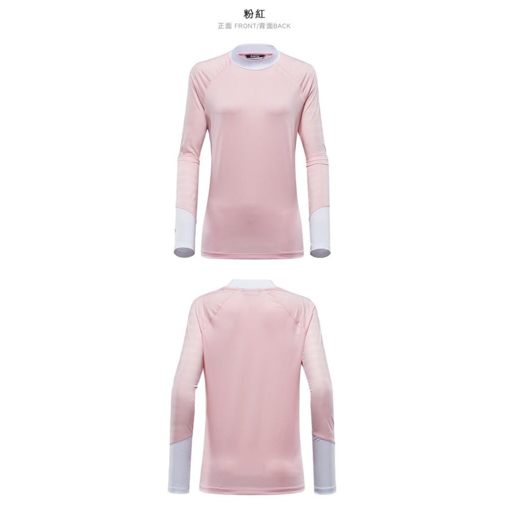 【BLACKYAK】女 COOL涼感長袖上衣(粉紅/白色/黑色) T恤 涼感 長袖 內層 上衣 |BYAB1WC703-細節圖4