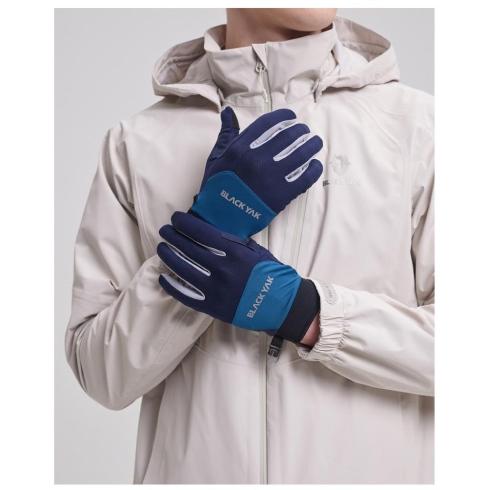 【BLACKYAK】YAK全指手套(海軍藍/黑色)-春夏 | 透氣 耐磨 防滑 手套 | BYAB1NAN04-細節圖7