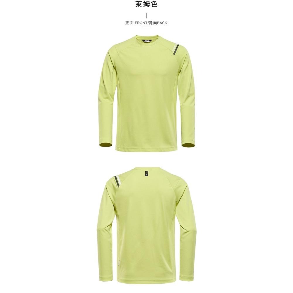 【BLACKYAK】男 CREW FIT長袖上衣 (萊姆色/海軍藍/黑色)-秋冬 透氣 機能服 BYAB2MC701-細節圖4