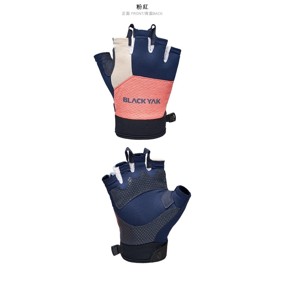 【BLACKYAK】YAK半指手套(海軍藍/黑/粉紅)-春夏|耐磨 防滑手套|BYAB1NAN05-細節圖2