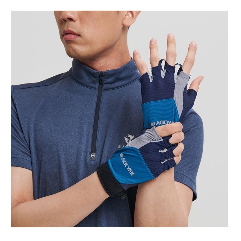 【BLACKYAK】YAK半指手套(海軍藍/黑/粉紅)-春夏|耐磨 防滑手套|BYAB1NAN05-細節圖5