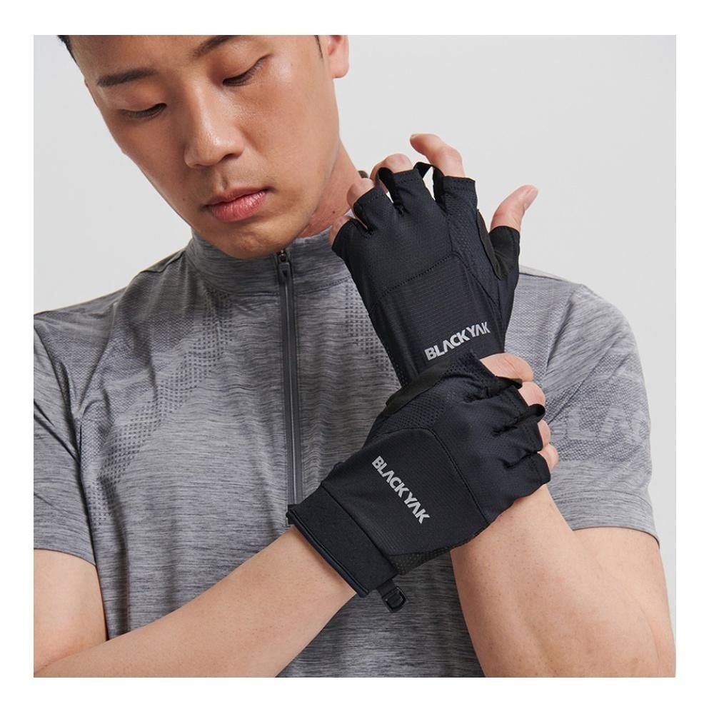 【BLACKYAK】YAK半指手套(海軍藍/黑/粉紅)-春夏|耐磨 防滑手套|BYAB1NAN05-細節圖7