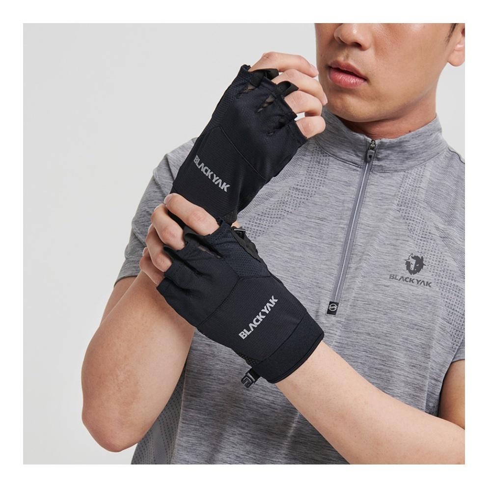 【BLACKYAK】YAK半指手套(海軍藍/黑/粉紅)-春夏|耐磨 防滑手套|BYAB1NAN05-細節圖8