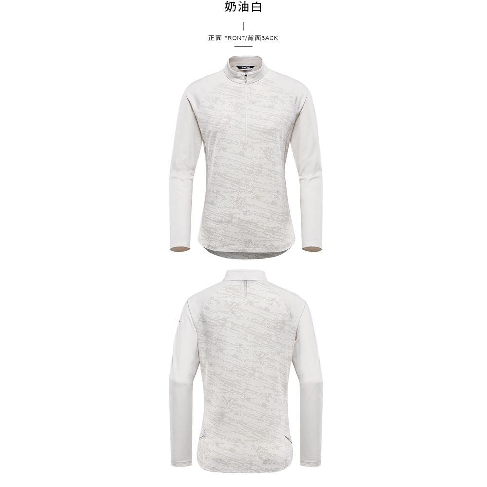 【BLACKYAK】女 PRIS長袖半開襟 (黑色/奶油白)-秋冬 上衣 登山 機能服 運動服 |BYAB2WC902-細節圖3