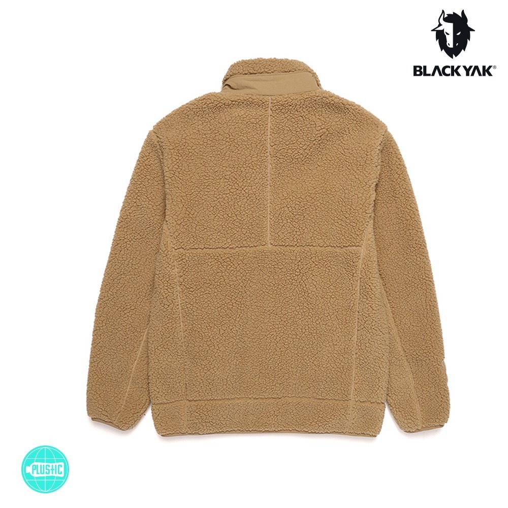 【BLACKYAK】男 MACAROON刷毛保暖外套(淺卡其/碳棕色) 防風 保暖 刷毛外套 |BYAB2MM001-細節圖2