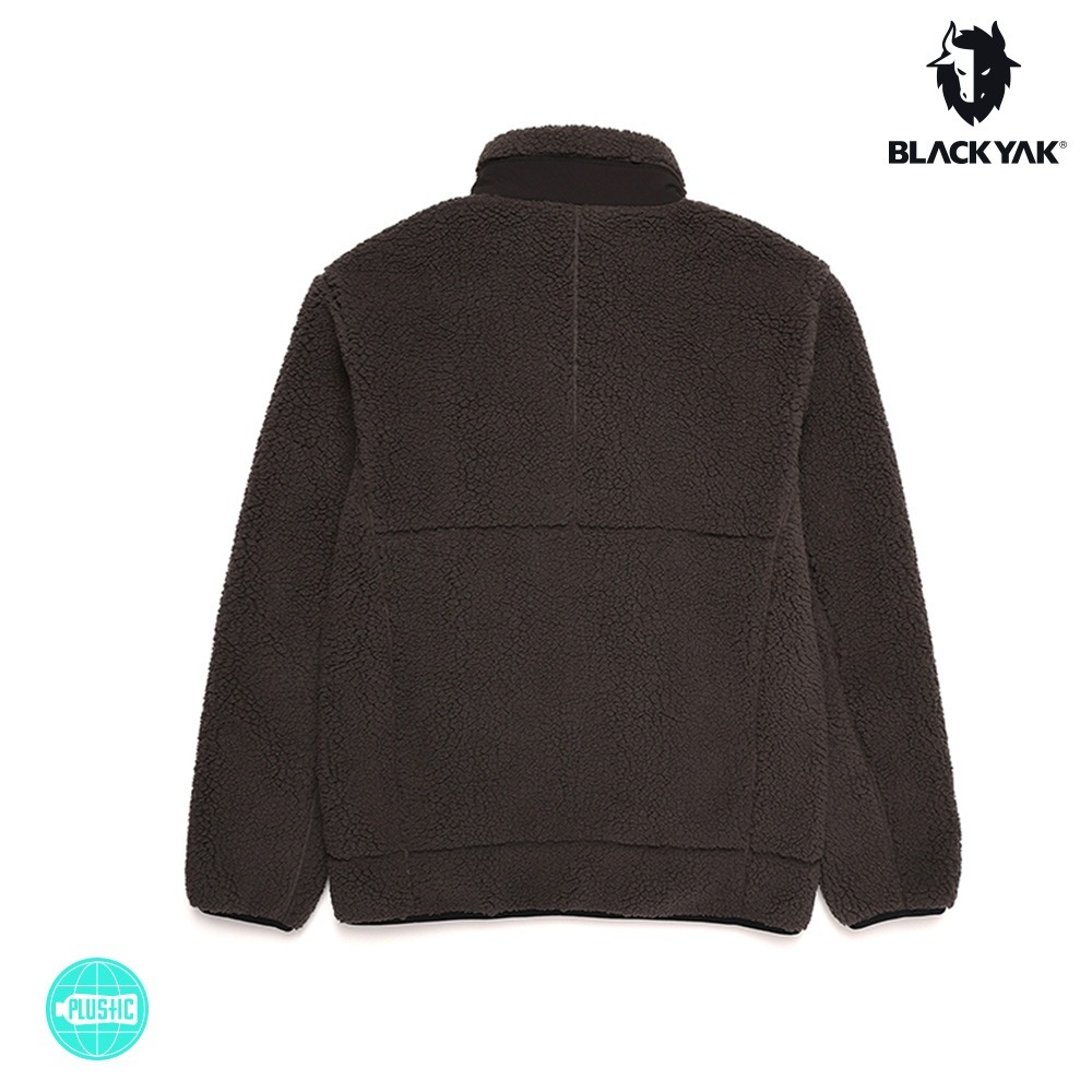 【BLACKYAK】男 MACAROON刷毛保暖外套(淺卡其/碳棕色) 防風 保暖 刷毛外套 |BYAB2MM001-細節圖3