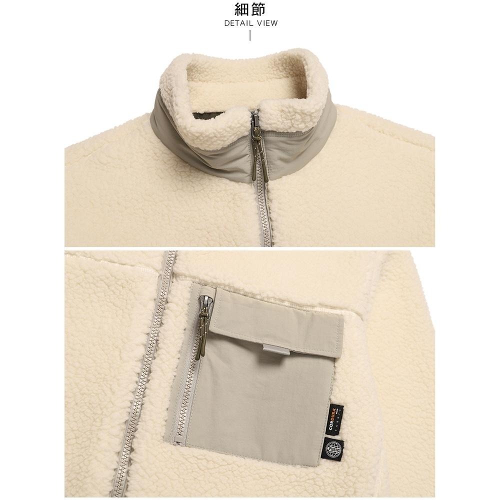 【BLACKYAK】男 MACAROON刷毛保暖外套(淺卡其/碳棕色) 防風 保暖 刷毛外套 |BYAB2MM001-細節圖7