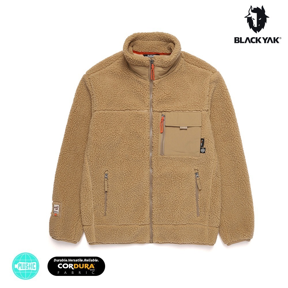 【BLACKYAK】男 MACAROON刷毛保暖外套(淺卡其/碳棕色) 防風 保暖 刷毛外套 |BYAB2MM001-規格圖8