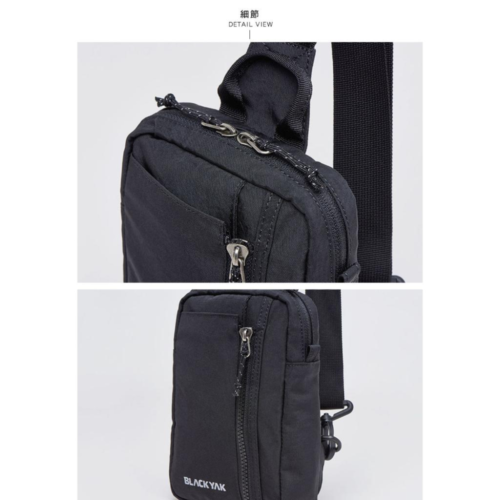 【BLACKYAK】TRAVEL CROSS BODY 斜背包(碳灰/黑色)-四季 登山包 斜背包│BYCB1NBD02-細節圖4