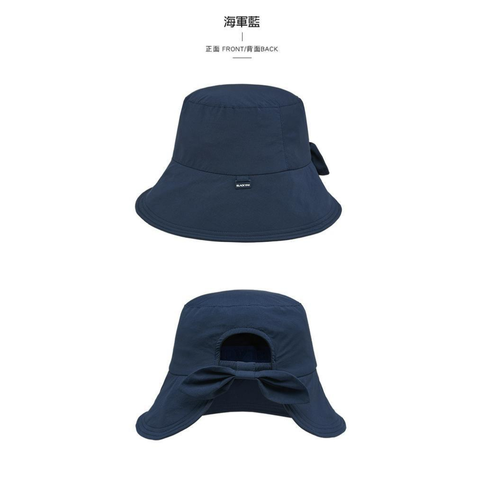 【BLACKYAK】女 PONYTAIL漁夫帽(海軍藍/米白)-防曬遮陽帽|CB1WAF04|2BYHTS3505-細節圖4