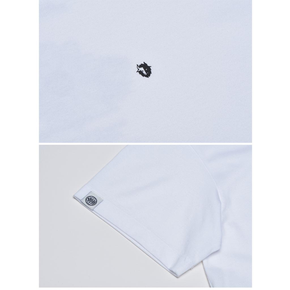 【BLACKYAK】女 GREENYAK長版短袖上衣(白色/黑色)-長版T恤|CB1WC503 1BYTSM3516-細節圖6