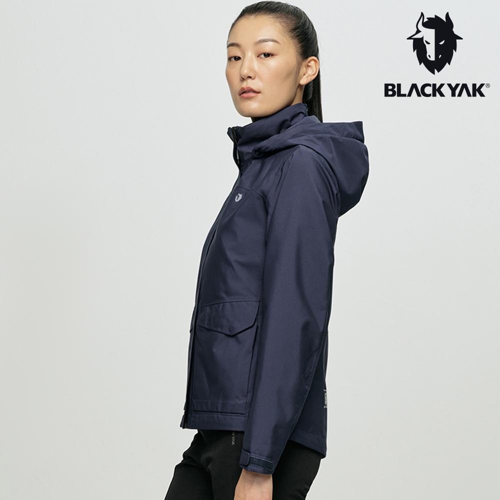 【BLACKYAK】女 KROVANH防風外套(海軍藍/紫粉紅)-秋冬 2L 防風 連帽外套 | BYBB2WJ206-細節圖7