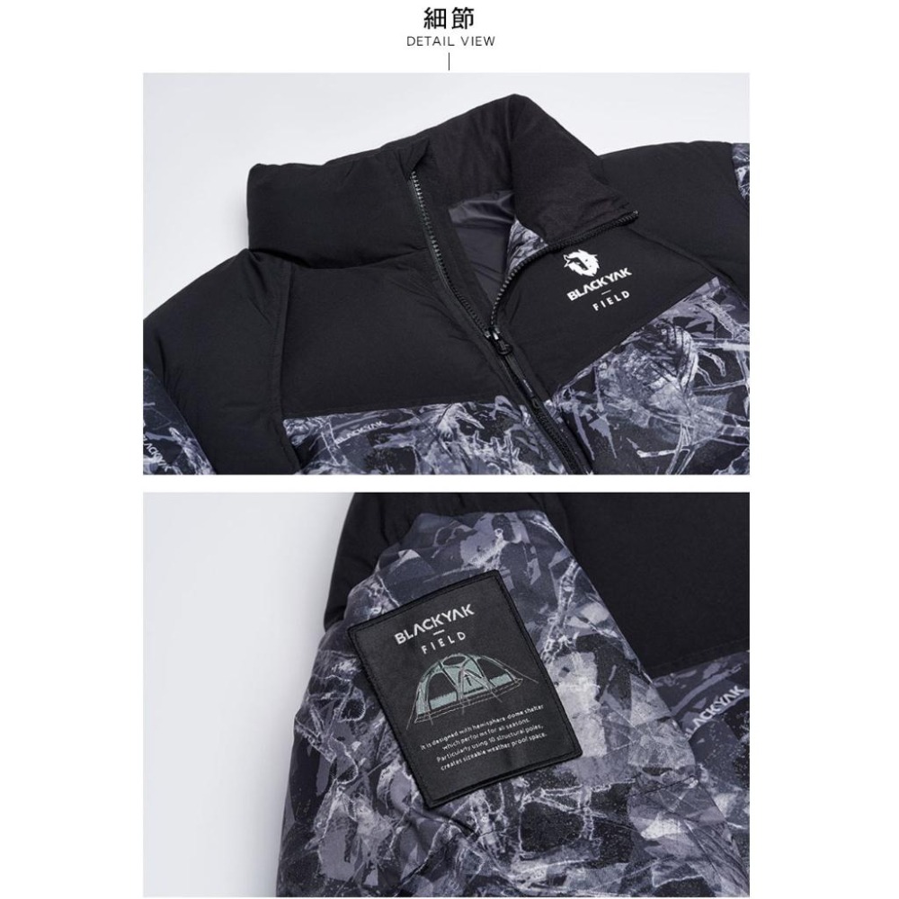 【BLACKYAK】男 THUNDER羽絨外套 (碳灰/黑色)-秋冬 鵝絨 羽絨外套 保暖外套 |BYBB2MJ406-細節圖6