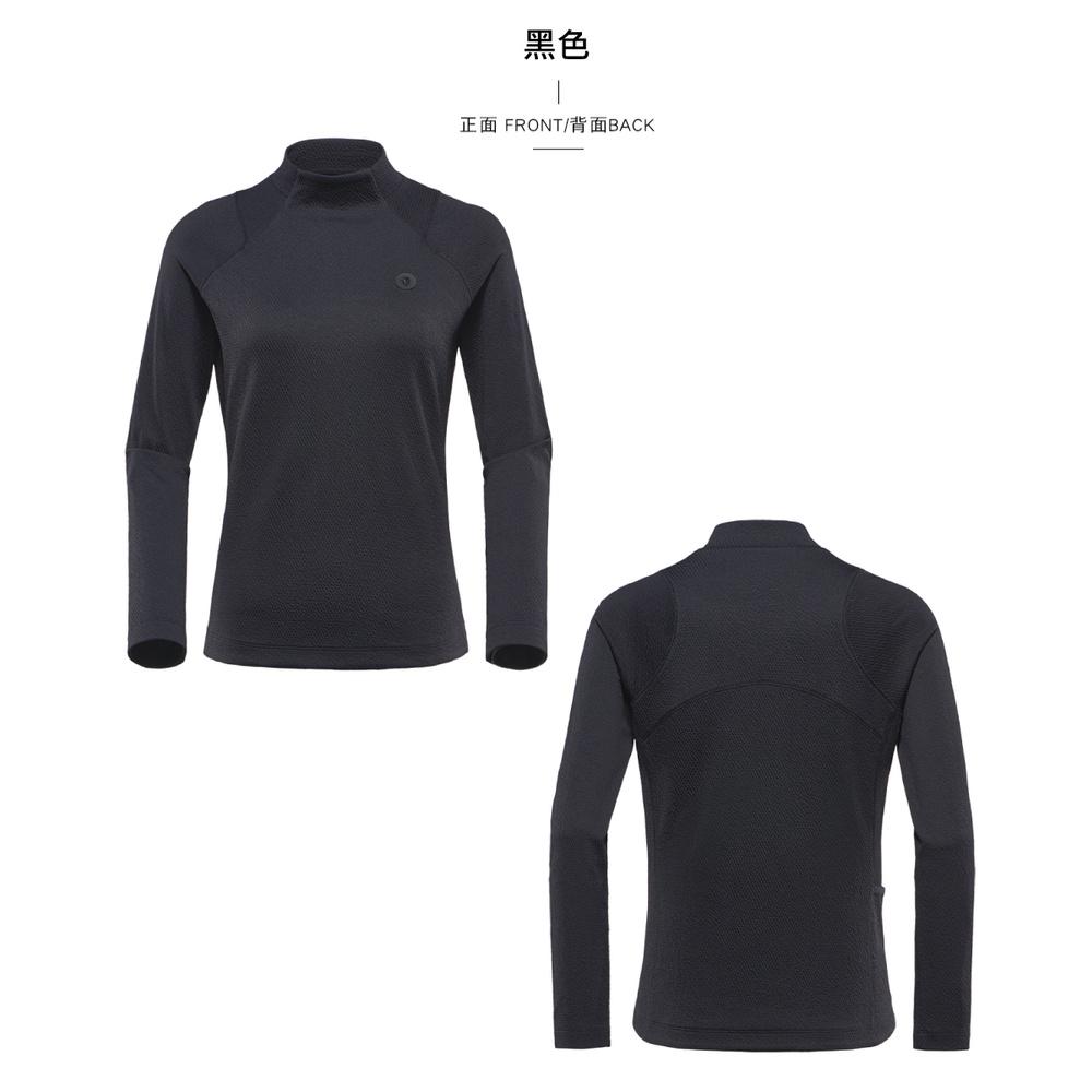 【BLACKYAK】女 STOMA小高領長袖上衣(紫粉紅/淺藍/黑色)-秋冬 保暖上衣 |BYBB2WC703-細節圖2