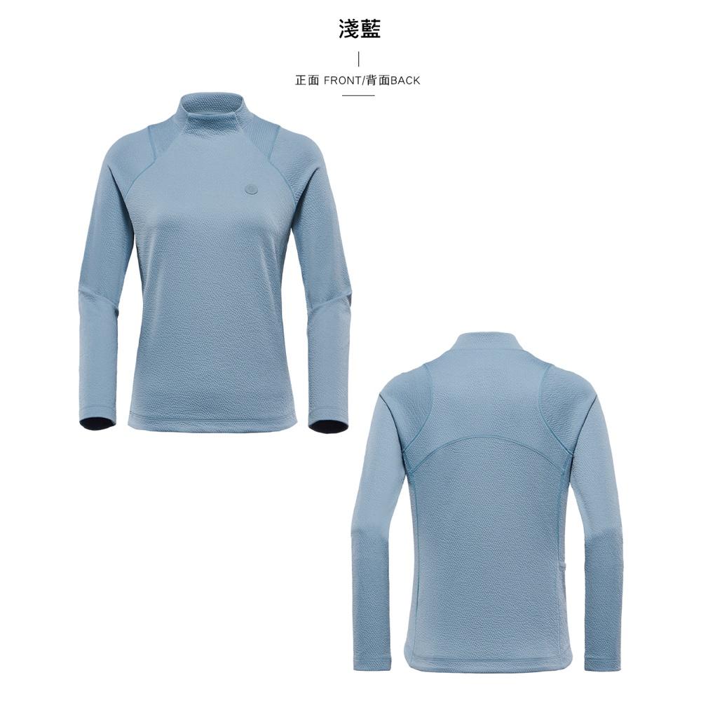 【BLACKYAK】女 STOMA小高領長袖上衣(紫粉紅/淺藍/黑色)-秋冬 保暖上衣 |BYBB2WC703-細節圖3