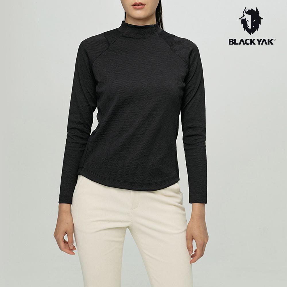 【BLACKYAK】女 STOMA小高領長袖上衣(紫粉紅/淺藍/黑色)-秋冬 保暖上衣 |BYBB2WC703-細節圖7