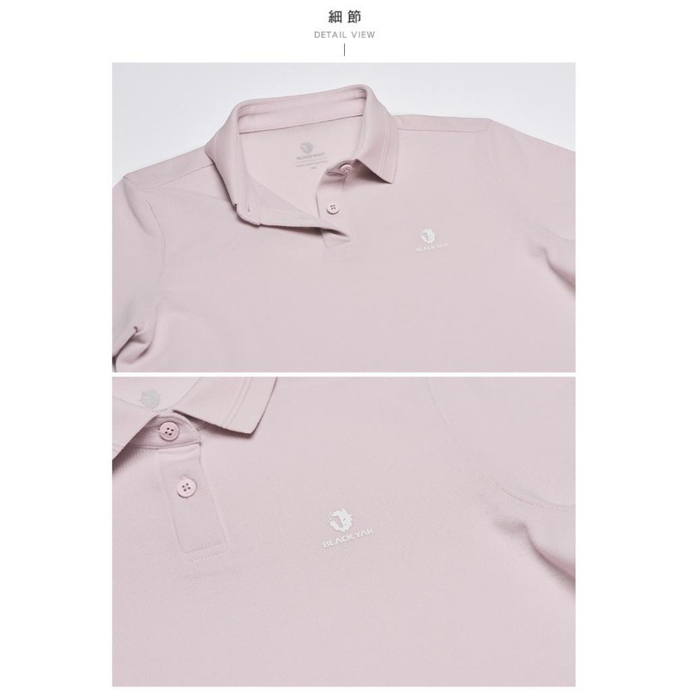 【BLACKYAK】女 BREATHY短袖POLO衫(3色)-涼感天絲 抗菌除臭|BYDB1WC10-細節圖9