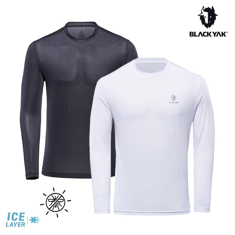 【BLACKYAK】男 ICE GUARD長袖上衣(2色)-涼感 防蚊 底層衣|DB1MC702|1BYTSM4024-細節圖2