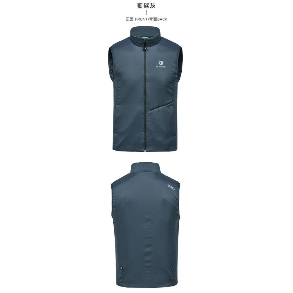 【BLACKYAK】男 MID LAYER鋪棉背心(2色)-保暖背心/環保面料|DB1MV201|1BYVSS4001-細節圖5