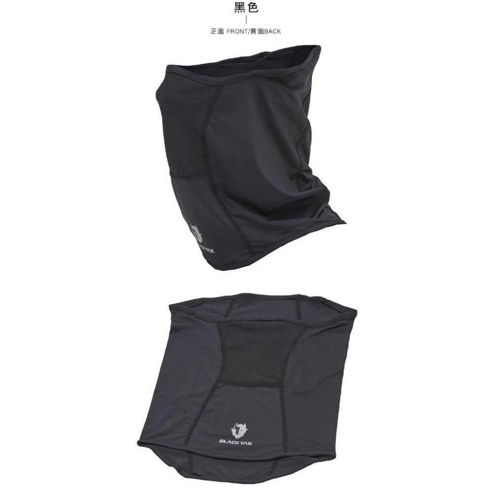 【BLACKYAK】AQUA多功能涼感脖圍(黑色)-透氣 防曬 耳掛式 涼感脖圍|DB1NAP01|2BYXXX4903-細節圖5