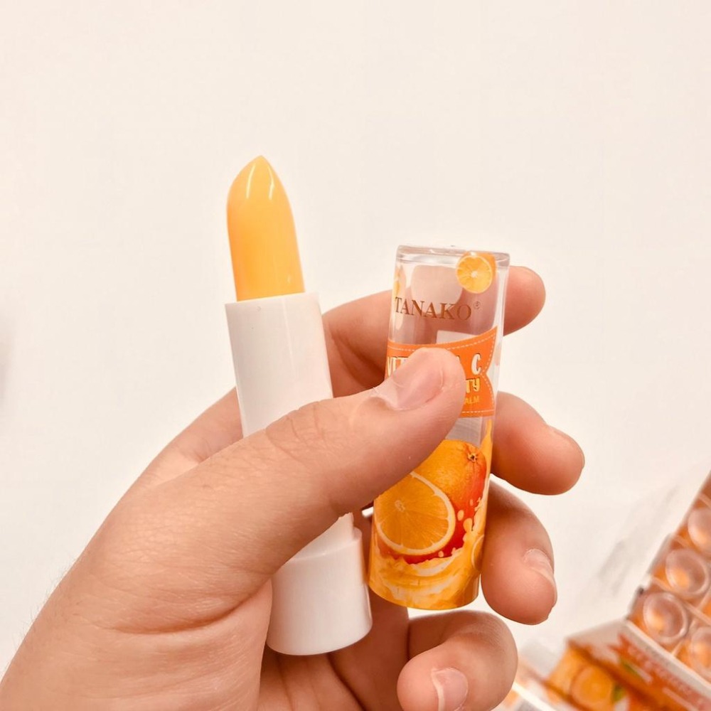 現貨 正版公司貨中文標已登錄 TANAKO VITAMIN C LIP BALM 維他命C變色唇膏 變色唇膏 護唇膏-細節圖5