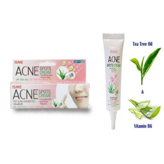 現貨 正版公司貨中文標已登錄 ISME Acne Spots Cream 10g 痘痘保養霜 痘痘 Jerawat-細節圖5