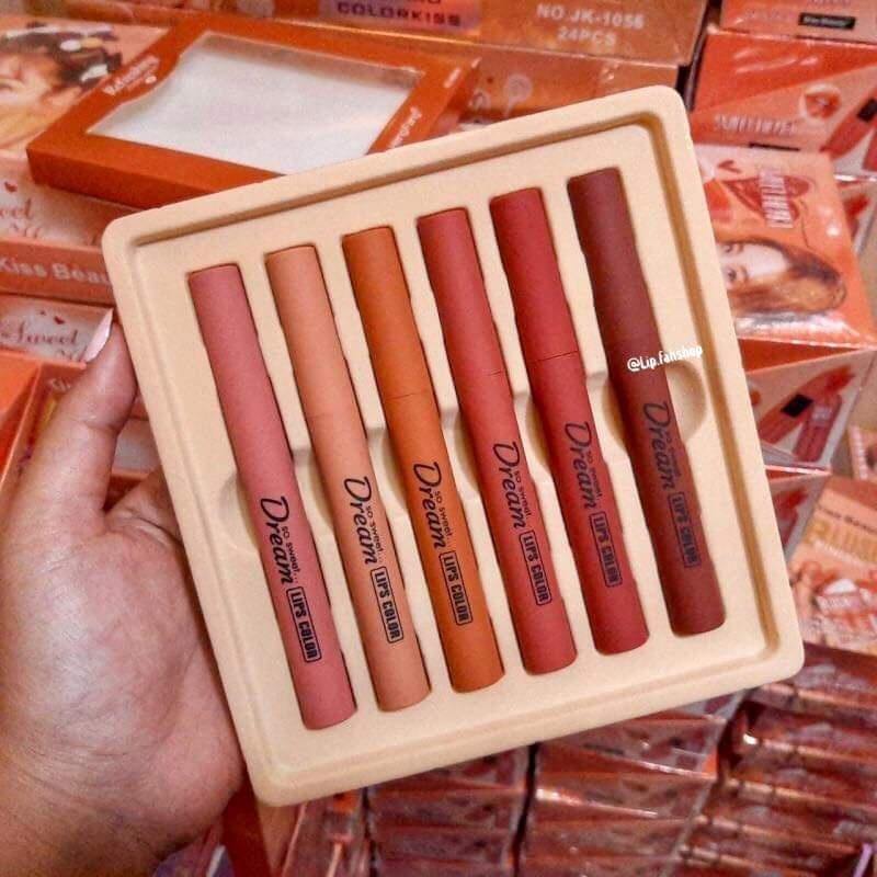 現貨 正版公司貨中文標已登錄 Hengfang Matte Lipstick Set 霧面唇膏6入 唇膏 口紅-細節圖3