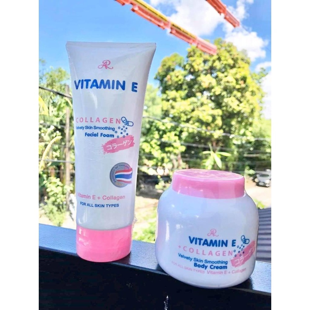 現貨 正版公司貨中文標已登錄 AR Vitamin E Collagen Cream 維他命E膠原蛋白柔膚霜 200ml-細節圖3