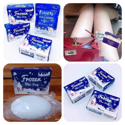 現貨 正版公司貨中文標已登錄 Frozen Plus Soap Collagen 80g sabun pemutih