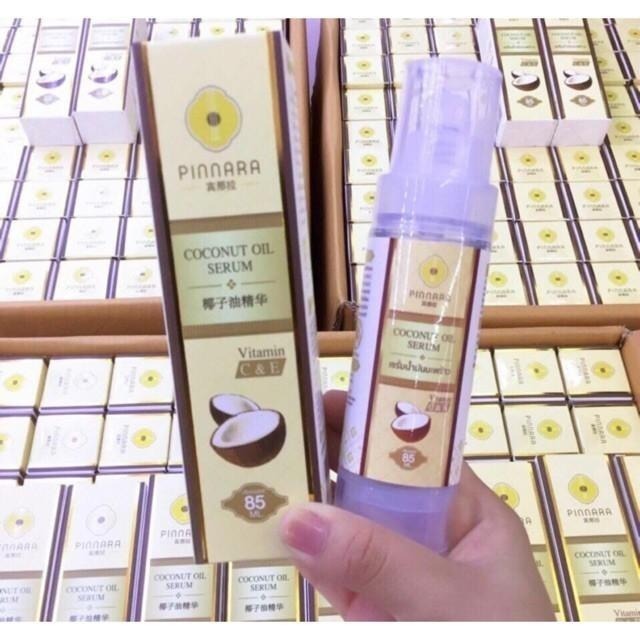現貨！買十送一正版公司貨 Pinnara 賓那拉 多效維他命C+E Coconut 椰子油精華 85ml 椰子護髮-細節圖3
