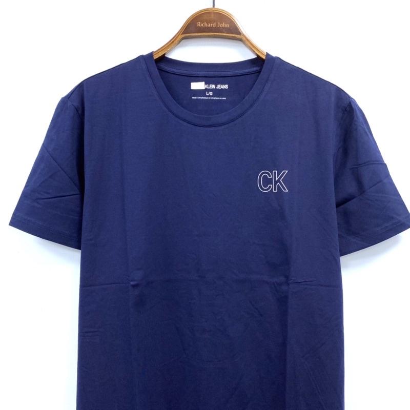 男-CK圓領印花棉T恤-細節圖6