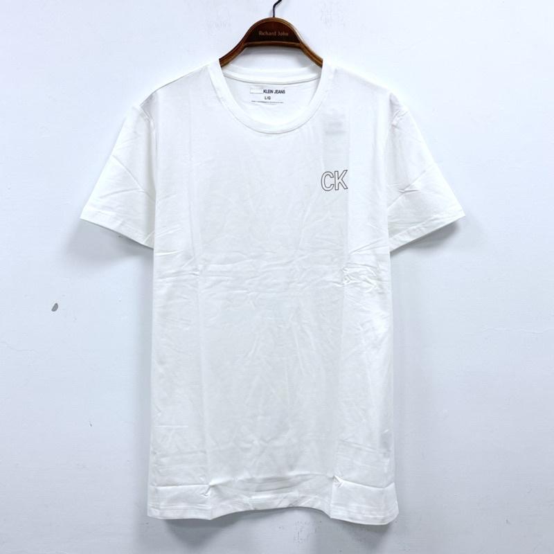 男-CK圓領印花棉T恤-細節圖9