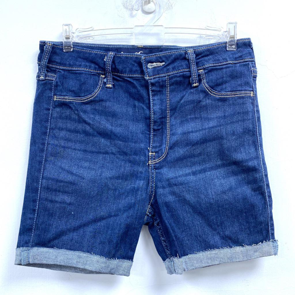 女-石洗彈力牛仔短褲-細節圖5