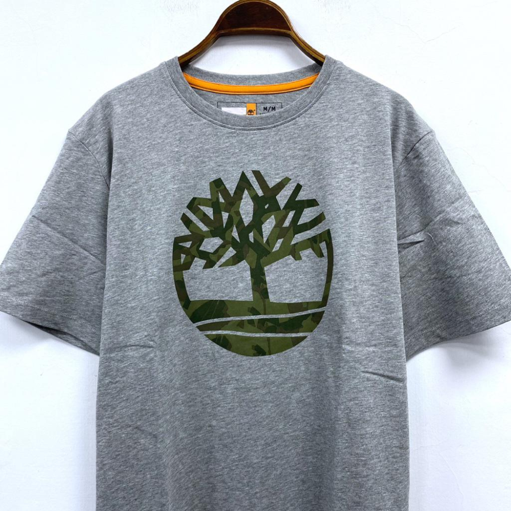 男-TIM印花迷彩大樹圓領棉T-細節圖2