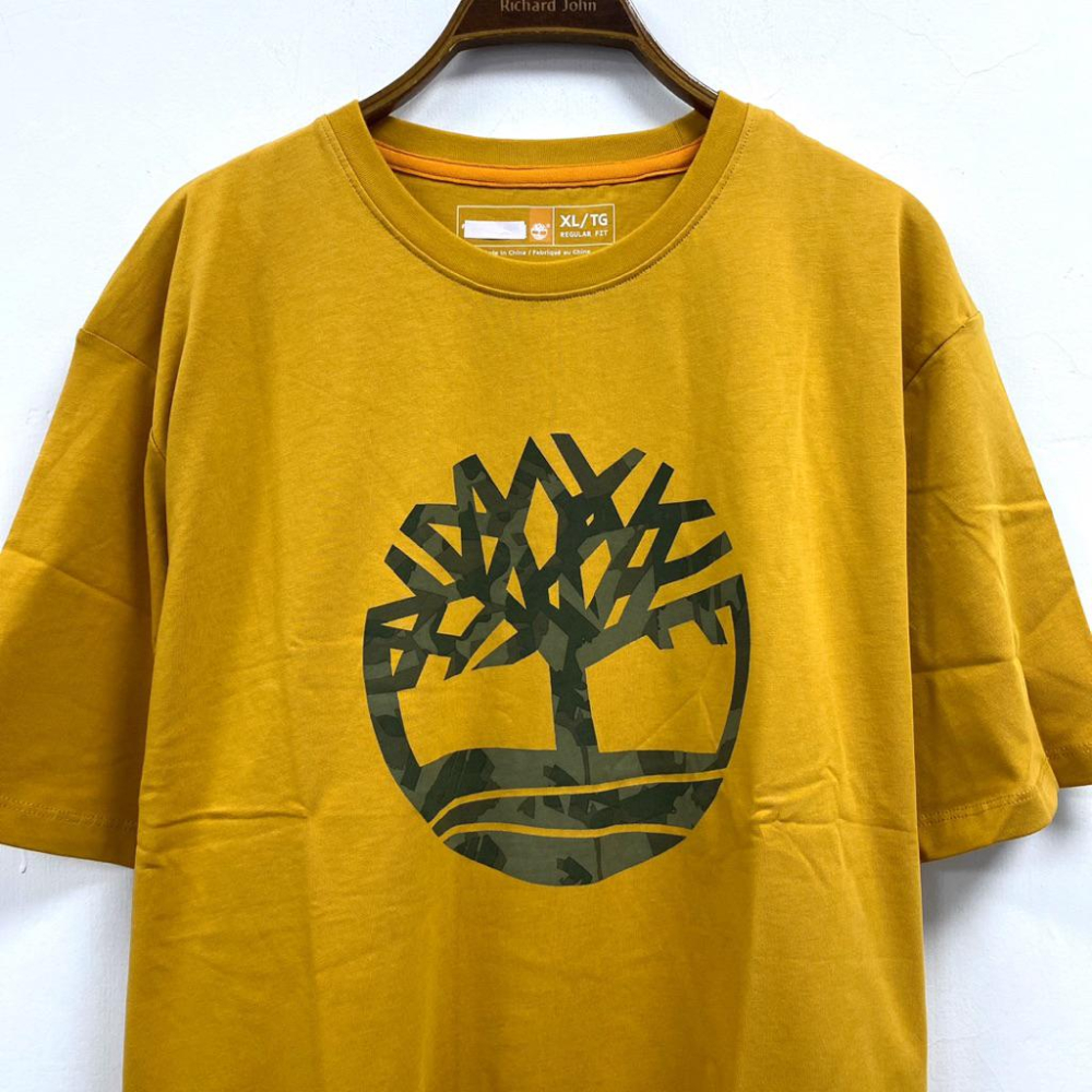 男-TIM印花迷彩大樹圓領棉T-細節圖4