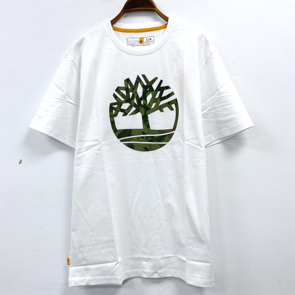 男-TIM印花迷彩大樹圓領棉T-細節圖8