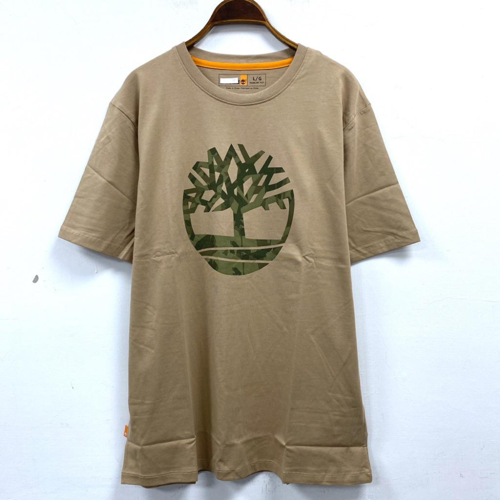 男-TIM印花迷彩大樹圓領棉T-細節圖9