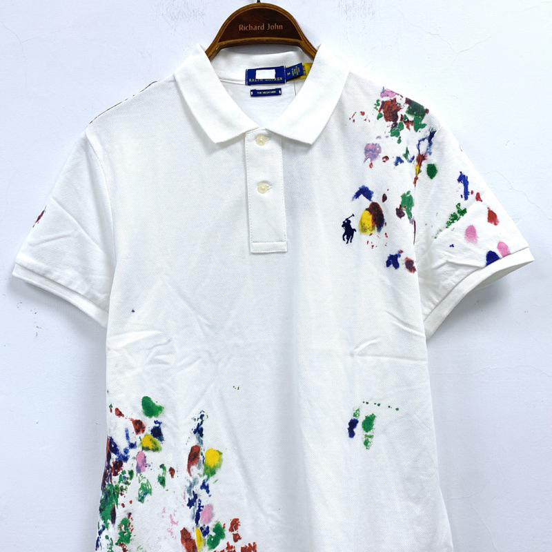 女-水彩網眼半開POLO衫-細節圖2