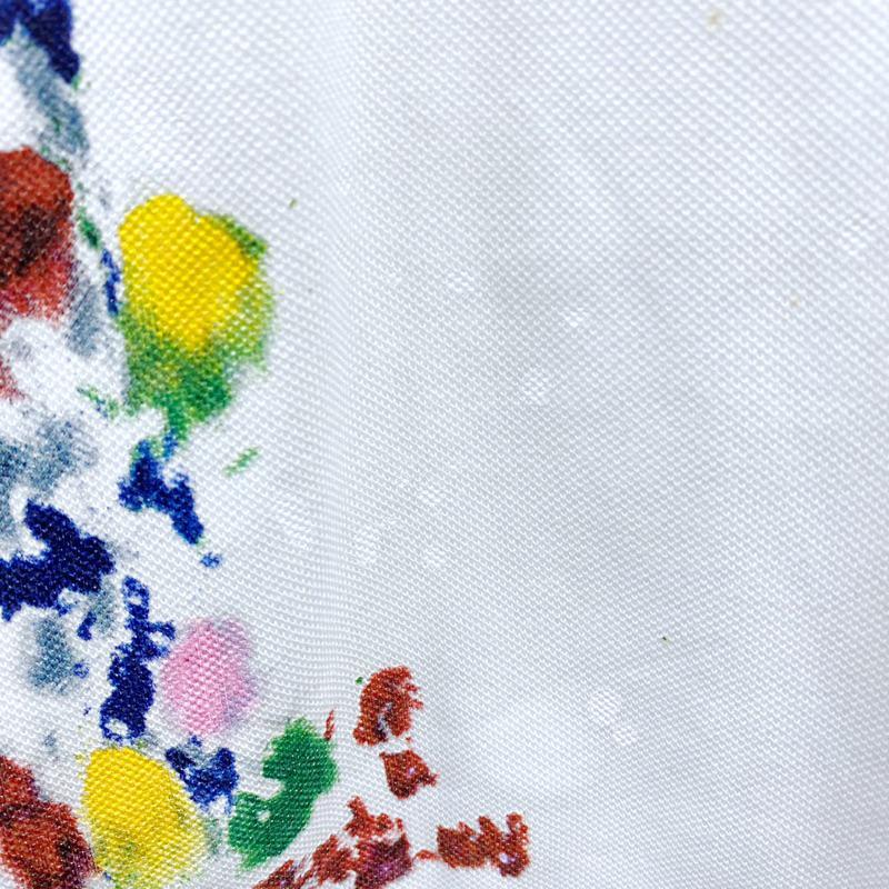 女-水彩網眼半開POLO衫-細節圖4