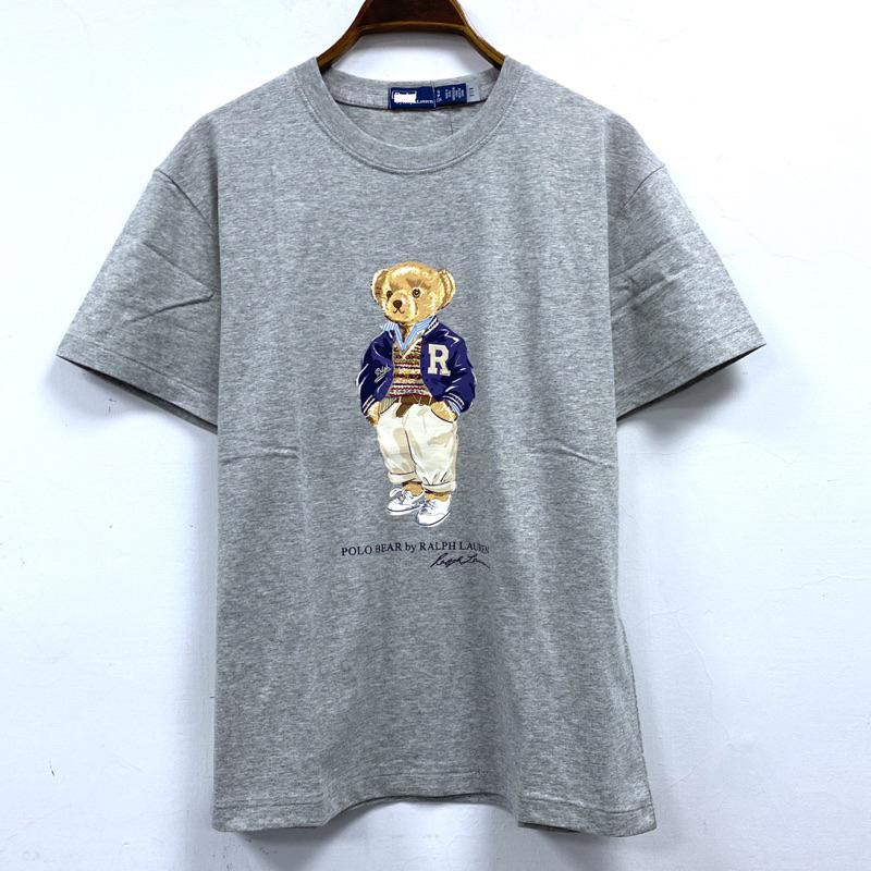 女-可愛熊 繡圓領 T恤-細節圖5